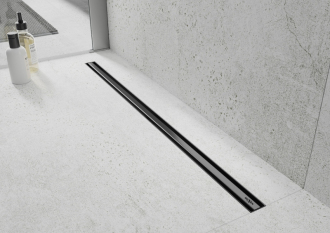 FLAT 360 Black Slim nerezový sprchový žlab 1200mm 1741120