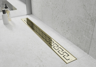Mexen Flat M15 odtokový žlab 100 cm zlatá - 1524100-15