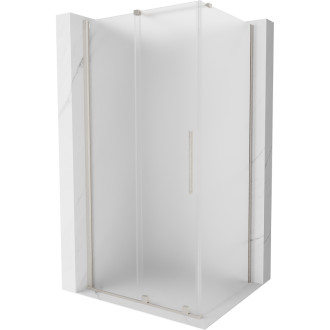 Posuvný sprchový kout Mexen Velar 120 x 70 cm, matný, kartáčovaný nikl - 871-120-070-31-97