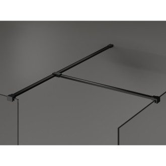 Mexen Kioto Sprchová zástěna 105 x 70 cm, průhledná, černá - 800-105-202-70-00-070