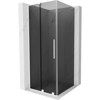 Mexen Velar L posuvný sprchový kout 120 x 120 cm, grafit, bílá - 871-120-120-43-20
