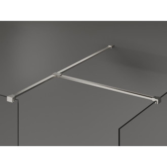 Mexen Kioto Sprchová zástěna 160 x 90 cm, průhledná, kartáčovaný nikl - 800-160-202-97-00-090