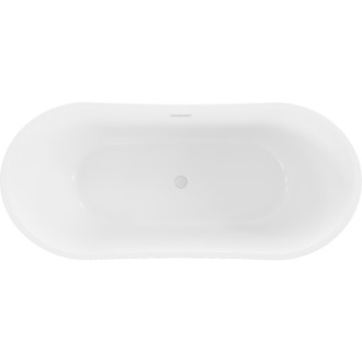 Volně stojící vana Mexen Montana 150 x 75 cm, bílá, bílý přepad - 52011507500-20