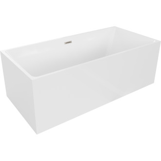 Volně stojící vana Mexen Nita 170 x 80 cm, bílá, přepad kartáčovaný nikl - 52091708000-97