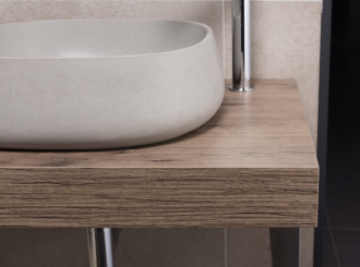 NATUREL DOLCE deska pod umyvadlo 100x50x8 dub wellington DO10050DWxxxxxxxxxxxxx
