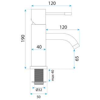 REA Umyvadlová baterie Lungo Diamond - Chrome REA-B4635