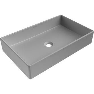 Umyvadlo Mexen Goya na desku 60 x 37 cm, světle šedá matná - 22186061
