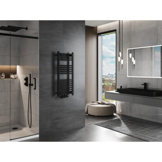 Koupelnový radiátor Mexen Mars 900 x 400 mm, 309 W, černý - W110-0900-400-00-70