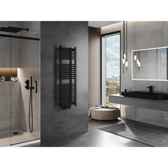 Koupelnový radiátor Mexen Mars 1200 x 400 mm, 439 W, černý - W110-1200-400-00-70