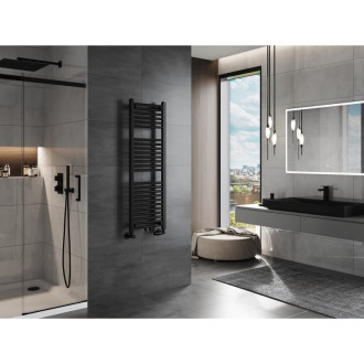 Koupelnový radiátor Mexen Mars 1200 x 400 mm, 439 W, černý - W110-1200-400-00-70