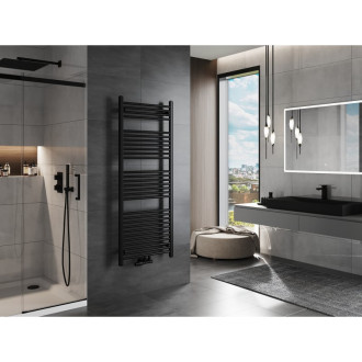 Koupelnový radiátor Mexen Mars 1500 x 600 mm, 729 W, černý - W110-1500-600-00-70