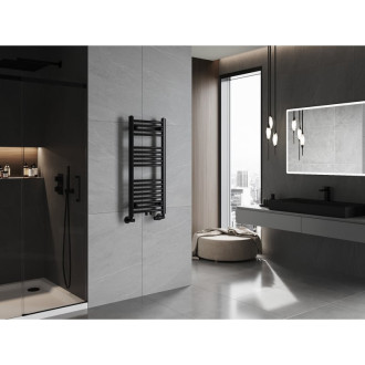 Koupelnový radiátor Mexen Ares 900 x 400 mm, 312 W, černý - W102-0900-400-00-70