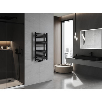 Koupelnový radiátor Mexen Ares 900 x 500 mm, 372 W, černý - W102-0900-500-00-70