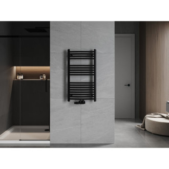 Koupelnový radiátor Mexen Ares 900 x 500 mm, 372 W, černý - W102-0900-500-00-70