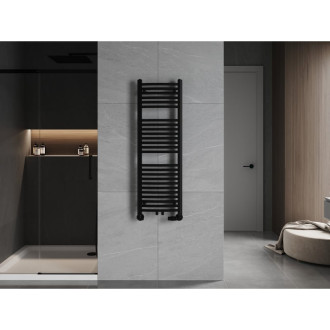 Koupelnový radiátor Mexen Ares 1200 x 400 mm, 442 W, černý - W102-1200-400-00-70