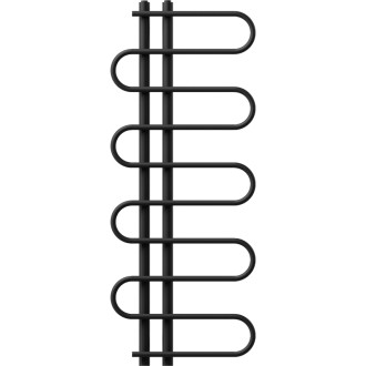 Dekorativní koupelnový radiátor Mexen Kiso 1250 x 500 mm, 256 W, černý - W114-1250-500-00-70