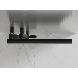 Dekorativní koupelnový radiátor Mexen Jukon 988 x 500 mm, 461 W, černý - W116-0988-500-00-70