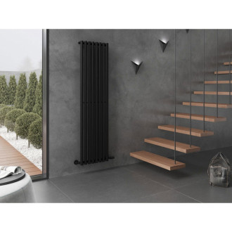 Dekorativní radiátor Mexen Nevada 1800 x 480 mm, 940 W, černý - W201-1800-480-00-70