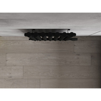 Dekorativní radiátor Mexen Texas 1200 x 460 mm, 659 W, černý - W203-1200-460-00-70