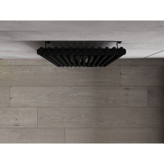 Dekorativní radiátor Mexen Kansas 1800 x 420 mm, 1242 W, černý - W204-1800-420-00-70