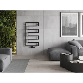 Dekorativní radiátor Mexen Florida 1080 x 600 mm, 358 W, černý - W206-1080-600-00-70