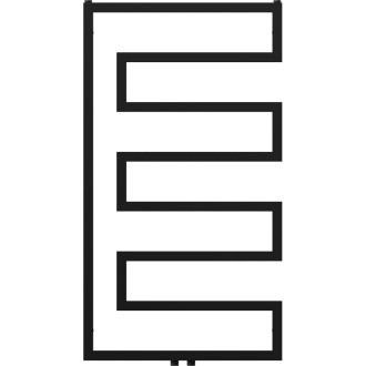 Dekorativní radiátor Mexen Florida 1080 x 600 mm, 358 W, černý - W206-1080-600-00-70