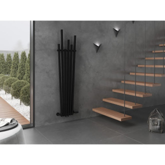 Dekorativní radiátor Mexen Omaha 1800 x 420 mm, 655 W, černý - W208-1800-420-00-70