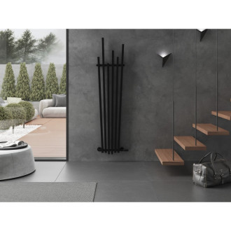 Dekorativní radiátor Mexen Omaha 1800 x 420 mm, 655 W, černý - W208-1800-420-00-70