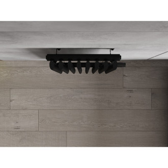 Dekorativní radiátor Mexen Atlanta 1200 x 405 mm, 646 W, černý - W211-1200-405-00-70