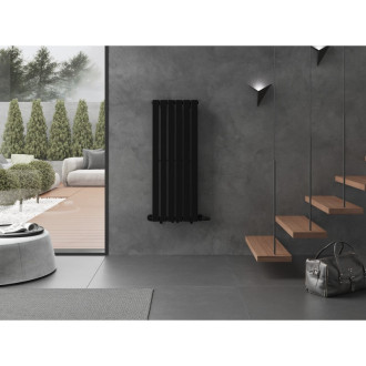 Dekorativní radiátor Mexen Boston 1200 x 452 mm, 611 W, černý - W213-1200-452-00-70