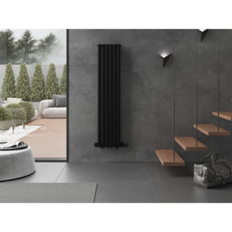 Dekorativní radiátor Mexen Dallas 1600 x 360 mm, 1039 W, černý - W214-1600-360-00-70