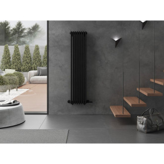 Dekorativní radiátor Mexen Denver 1600 x 378 mm, 1487 W, černý - W215-1600-378-00-70