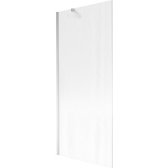 Vanová zástěna Mexen Next s jedním křídlem 80 x 150 cm, pruhy, chrom - 895-080-000-00-09-01