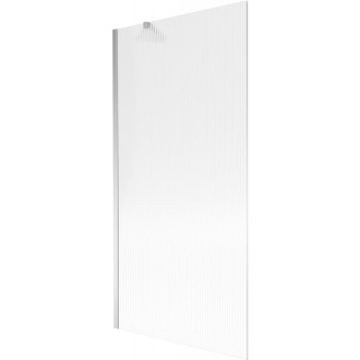 Vanová zástěna Mexen Next s jedním křídlem 90 x 150 cm, pruhy, chrom - 895-090-000-00-09-01