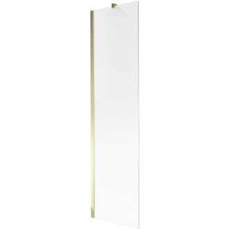 Vanová zástěna Mexen Next s jedním křídlem 50 x 150 cm, pruhy, zlatá - 895-050-000-00-09-50