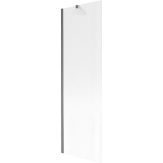 Vanová zástěna Mexen Next s jedním křídlem 60 x 150 cm, pruhy, kartáčovaná pistolově šedá - 895-060-000-00-09-66