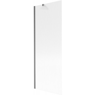 Vanová zástěna Mexen Next s jedním křídlem 70 x 150 cm, pruhy, kartáčovaná pistolově šedá - 895-070-000-00-09-66