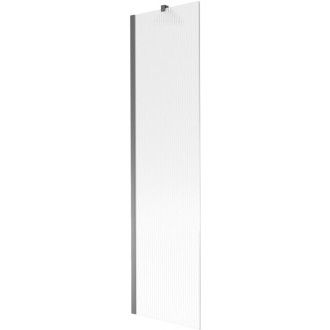 Vanová zástěna Mexen Next s jedním křídlem 50 x 150 cm, pruhy, stříbrná - 895-050-000-00-09-95