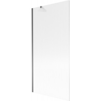 Vanová zástěna Mexen Next s jedním křídlem 90 x 150 cm, pruhy, stříbrná - 895-090-000-00-09-95