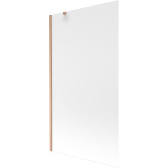 Vanová zástěna Mexen Next s jedním křídlem 100 x 150 cm, matná, kartáčovaná měď - 895-100-000-00-30-65