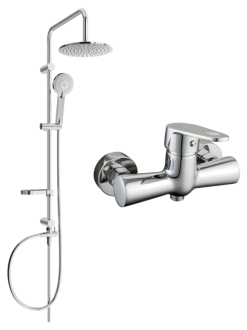 Mexen Carl Sprchový set s sprchovou baterií Kama, chrom 72540240-00