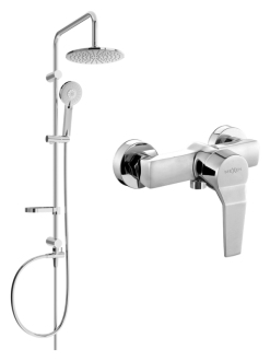 Mexen Carl Sprchový set se sprchovou baterií Caro, chrom 746640240-00