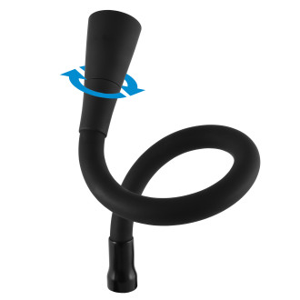 RAV SLEZÁK flexibilní otočné ramínko k dřezové/umyv.bat.se sprchou-černá SR0013CMAT