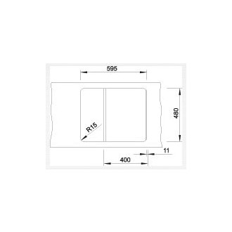 Blanco ZIA 40 S Silgranit aluminium oboustranné provedení