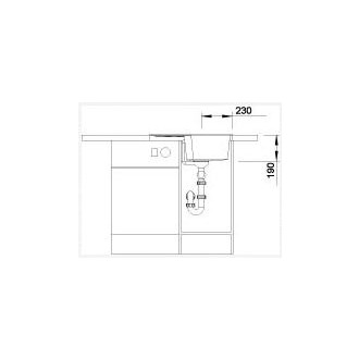 Blanco ZIA 40 S Silgranit aluminium oboustranné provedení