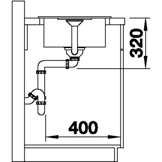 Blanco FAVOS mini Silgranit aluminium oboustranné provedení