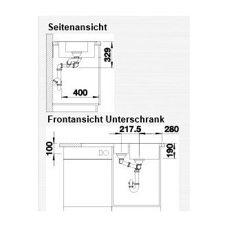 Blanco SONA 6 S Silgranit antracit oboustranné provedení , příslušenství ano