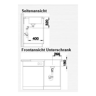 Blanco ZENAR 5 S Silgranit tartufo dřez vpravo s excentrem krájecí deska sklo