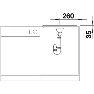 Blanco ATTIKA 60 T InFino Nerez hedvábný lesk