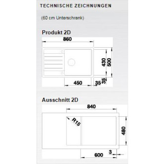 Blanco LEGRA XL 6 S Silgranit aluminium oboustranné provedení